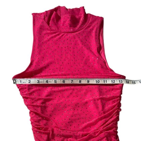 REVOLVE AFRM Sleeveless Sequin Long Dress Bodycon Barbie Pink Size Small NWT - Picture 5 of 7